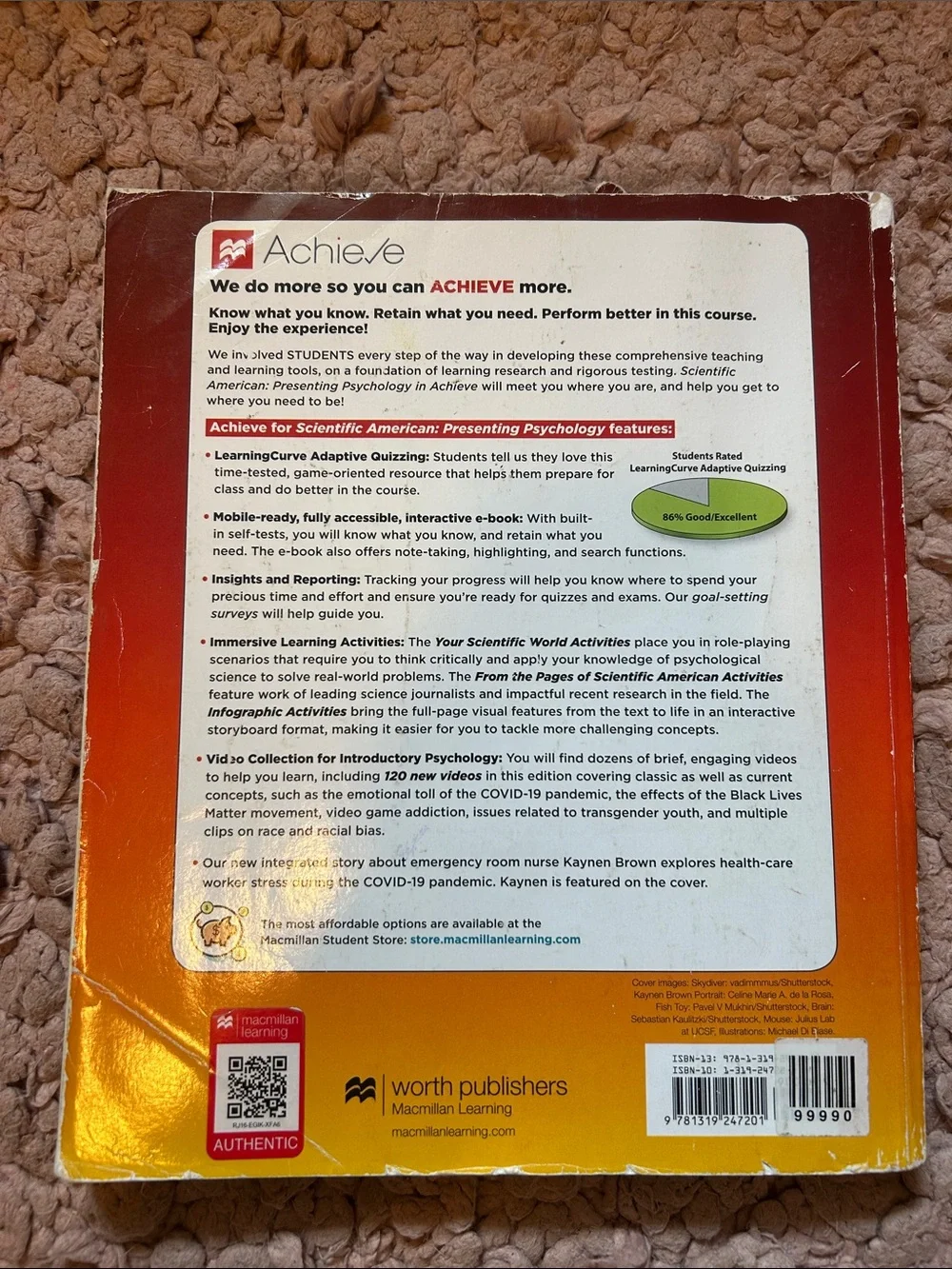 Presenting Psychology Textbook - 3rd edition - Licht Hull Ballantyne